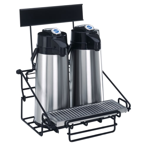 Wilbur Curtis Airpot Merchandising Racks, Stainless Steel/Black